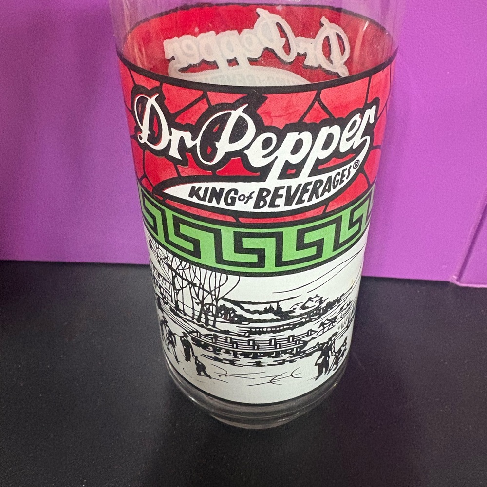 Dr Pepper Vintage Glass king of beverages with